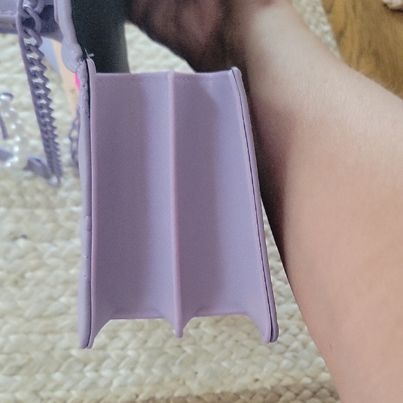 Betsey Johnson Lilac Mini Bag with Pearl Accent - Picture 12 of 13